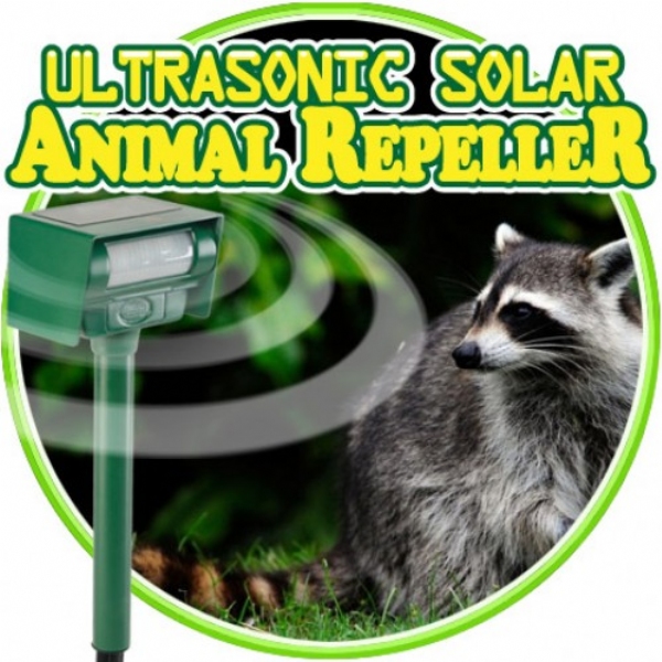 Ultrasonic Solar Animal Repeller