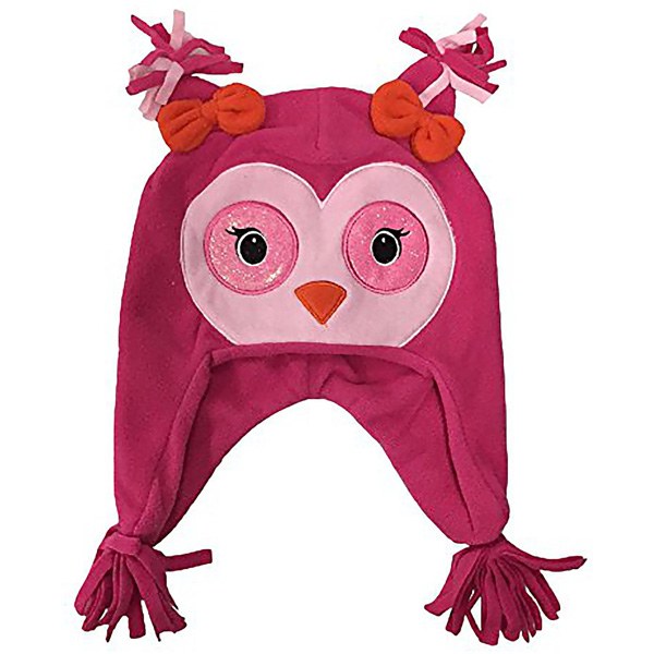 Pink Glitter Critter Owl Hat