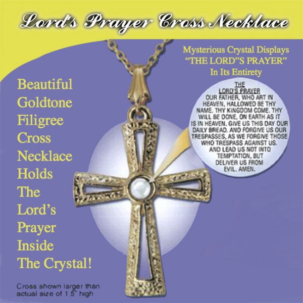 The Lords Prayer Cross Necklace