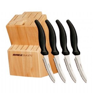 Miracle Blade Block & Steak Knives