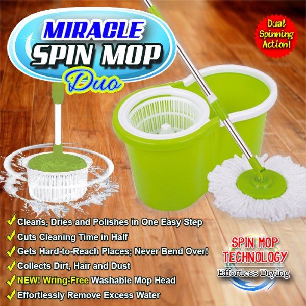 Miracle Spin Mop Duo