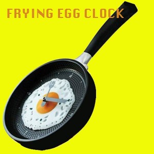 Frying Pan Egg Wall Clock