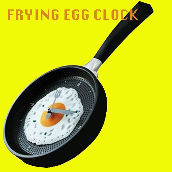 Frying Pan Egg Wall Clock