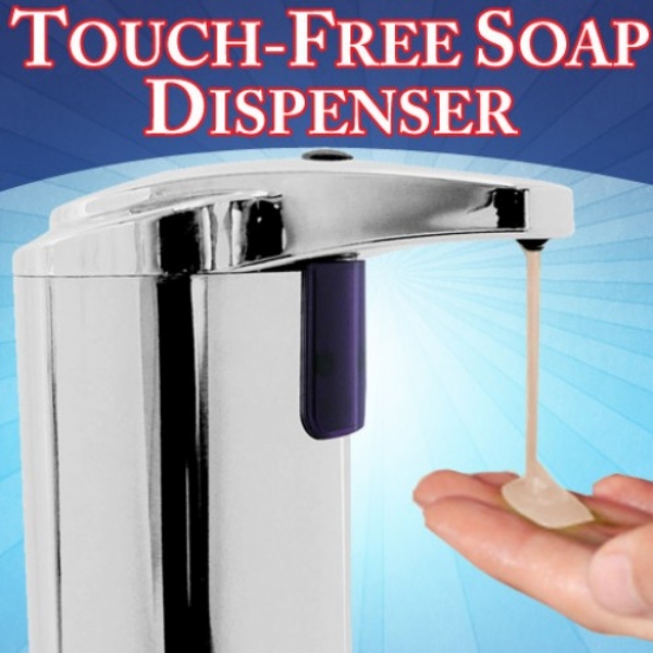 DISPENSER ONLY Food Service of America Touch Free Soap or Sanitizer Hands Free 