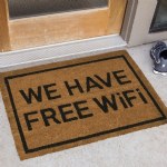 We Have Free WiFi Doormat
