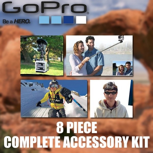 GoPro Adventure Kit The Handler Head Strap And QuickClip Compact Case New  818279025880