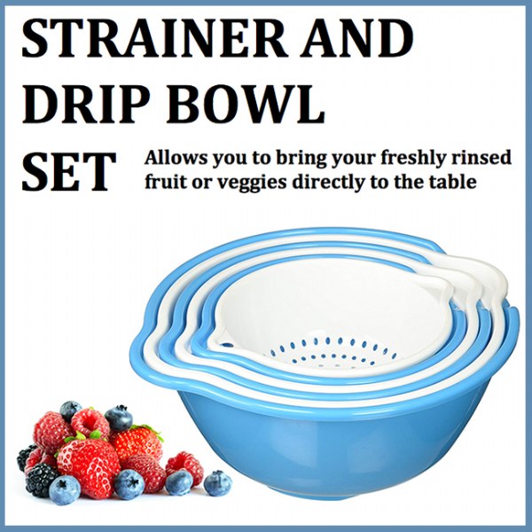 Strainer and Drip Bowl Set