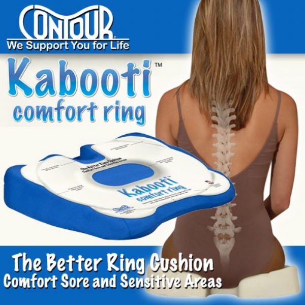 Kabooti Donut Seat Cushion, 3-in-1 Design with Center Cutout for Tailbone  Pain, Sciatica and Hemorrhoids