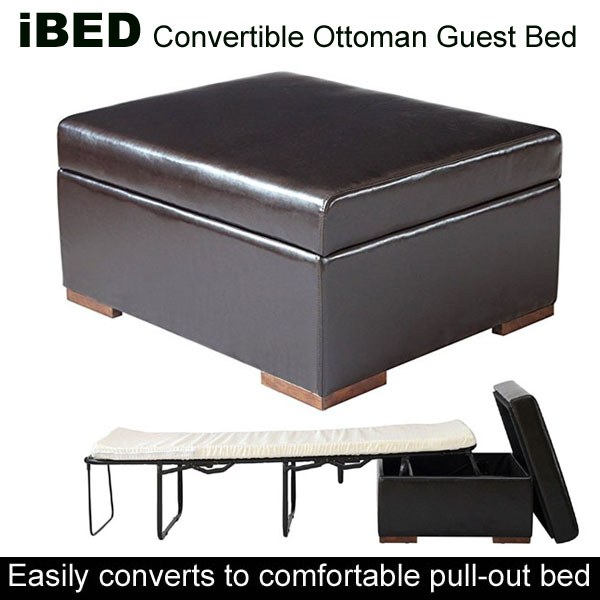 iBED Convertible Ottoman Guest Bed