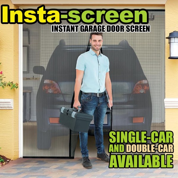 Instant Garage Door Screen As Seen On Tv, Single Car Garage Screen Door