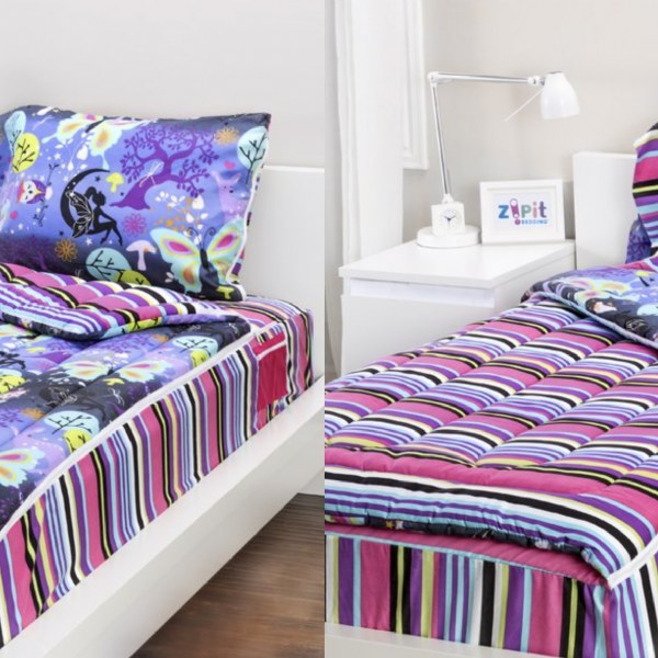 As Seen on TV ZIPIT Bedding Set, Outer Space (Twin) 
