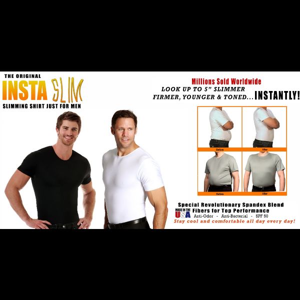 Insta Slim The Original Proven Slimming Shirts Just for Men