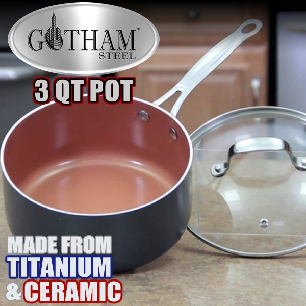 Gotham Steel 3-Quart Pot