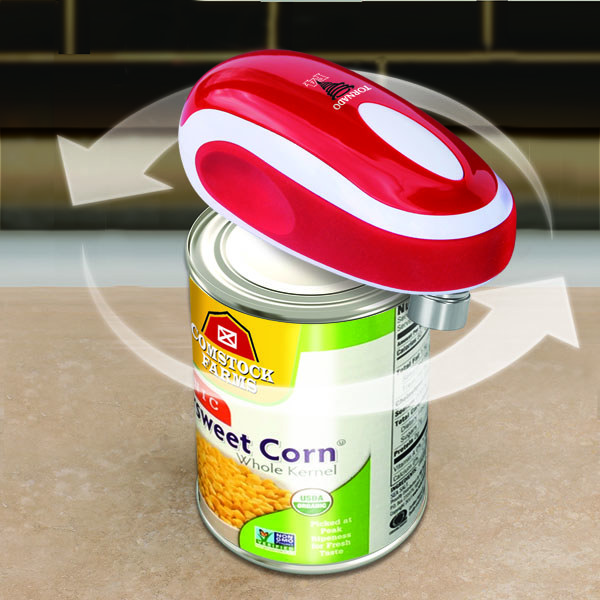 Tornado F4 Can Opener - New and Improved - Safest, fastest, Easiest  Hands-Free Can Opener (Lime)