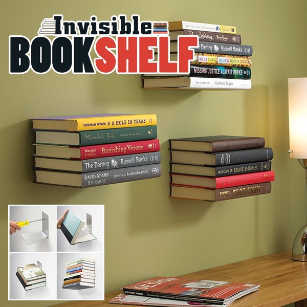 Invisible Floating Book Shelf