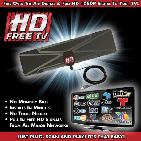 HD Free TV Digital Antenna | As Seen On TV