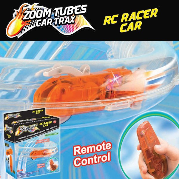 Zoom Tubes Car Trax RC Racer Car With Car Remote Control USB Cord As Seen On TV 