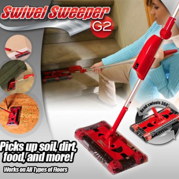 Cordless Swivel Sweeper G2 4 Quad-brush Technology as Seen on TV for sale online 