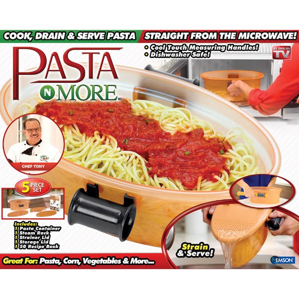 Mi Pan PASTA BOX Cooks PASTA Or VEGETABLES In Your Microwave Oven NEW IN  BOX