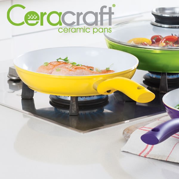 Ceracraft Ceramic Pans - 3 Piece Set