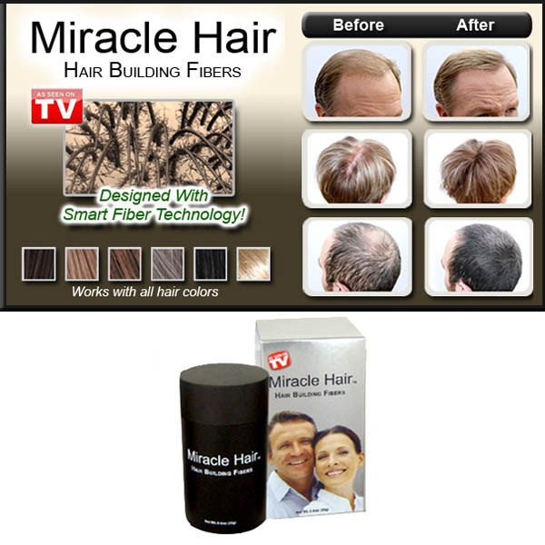Miracle Hair Hair Building Fibers | As Seen On TV