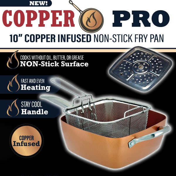 Copper Pro Square Pan