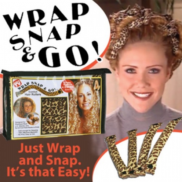 Wrap Snap and Go Comfort Hair Rollers