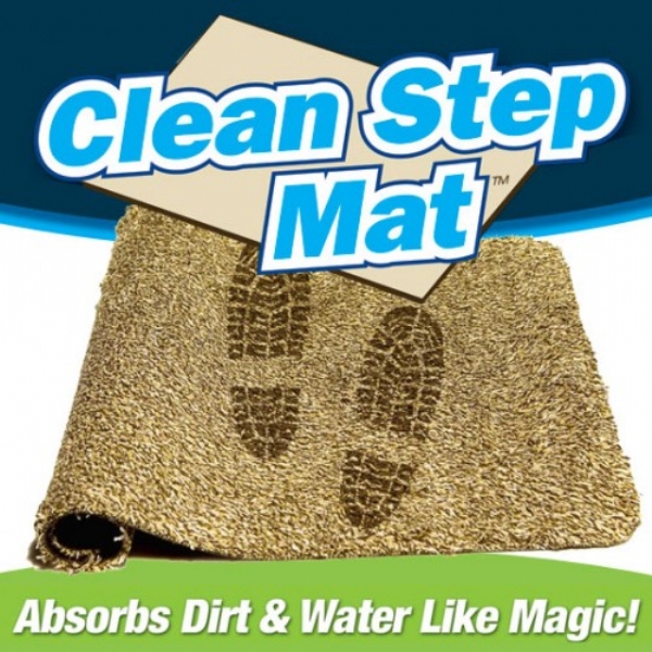 Step Clean Magic Mat Super Absorbent Door Microfibre Washable Winter Rain Mud UK 